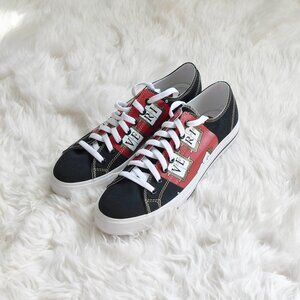 Row One Unisex Veritas (Harvard) Black Canvas Victory Sneakers Men 10 Wowen 11.5